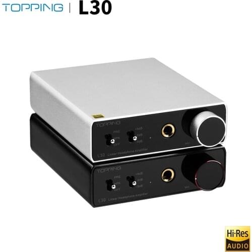 TOPPING L30 Preamplifier 6.35MM NFCA 3 Step Gain Settings HiFi Headphone Amplifier RCA Hi-Res Amp For E30 DAC New