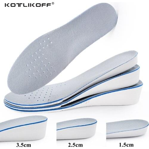 Height Increase Insoles For Men/Women 1.5/2.5/3.5 cm Up Invisiable Arch Support Orthopedic Insoles Shock Absorption Insert
