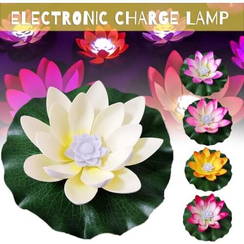 LED Waterproof Floating Lotus Light For Ponds Gardens Wishing Fountains Blessing Parties LED Lotus Light 5Color