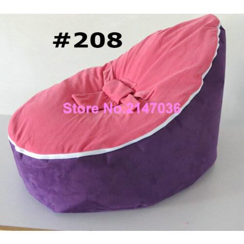 Comfortable Baby PINK top with PURPLE base Sleeping Bag Infant Bean Bag Child Chair Without Fillings