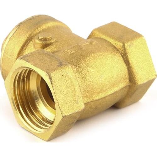 Golden horizontal check valve Brass non return valve 1/2\" 875F