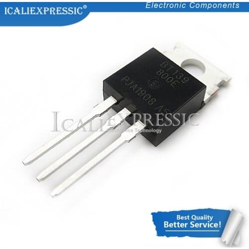 10PCS BT139-800E BT139-800 TO-220 BT139 RAIL TRIAC New original In Stock