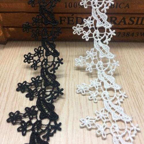 15Yard 3.7cm Small Flower Tassel Lace Trim fabric Garment Ribbon Headband Wedding Party Decoration DIY Accessories Lace Applique