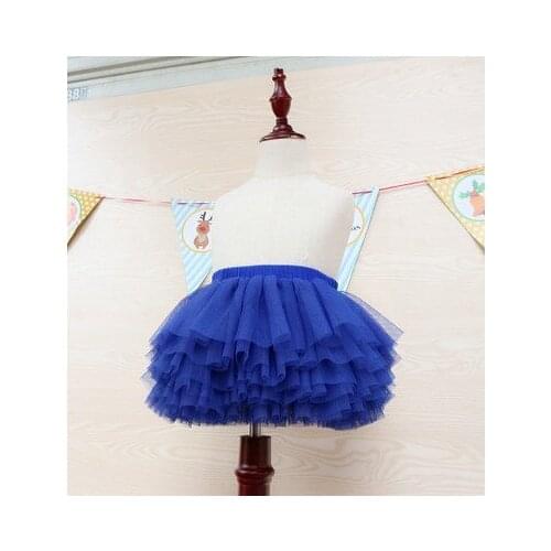 2020 new year Tulle Skirt Baby Girl Skirts Toddler Kids tutu Skirts Cake skirt Fluffy skirt Superior Blue tutu skirt
