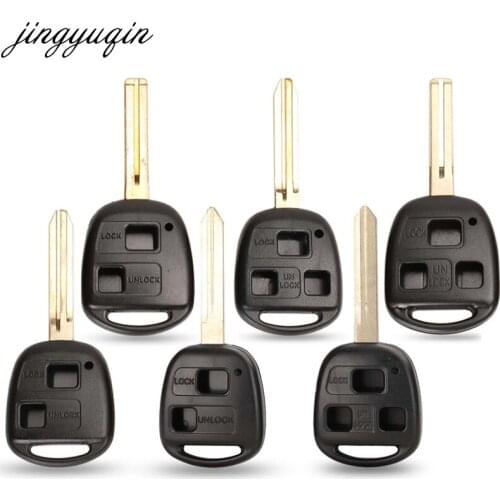 Jingyuqin 10pcs 2/3 BTN Remote Car Key Shell For Lexus RX300 ES300 LS400 GX460 For Toyota Corolla Land Cruiser YARIS CAMRY RAV4