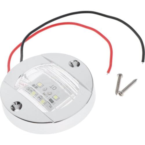 6LED Round Boat Transom Navigation Light Waterproof Marine Deck Lamp Mount Stern