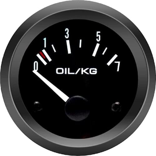 Car Gauge 2Inch 52mm Vehicle Meter 12V Black Shell Universal Vehicle Meter