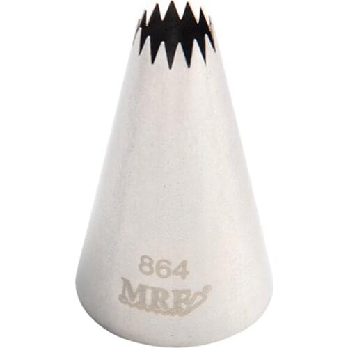 Free Shipping Stainless Steel 18/8 Open Star Piping Nozzle Cakes Cupcakes Decorating Icing Tips#864/4B