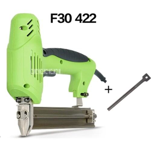 New F30 422 Electric Nail Gun Portable Woodworking Tools Household Double-use U-shape Straight Nail Gun 40pieces/min 220V 2000W