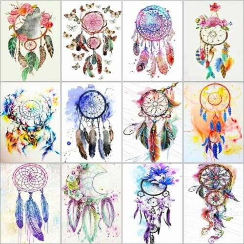 Evershine 5D Diamond Embroidery Dreamcatcher Full Square Round Diamond Painting Cross Stitch Scenery Mosaic Art Home Decoration