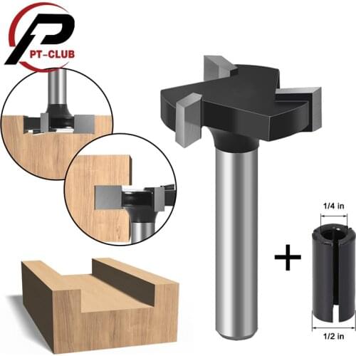 CNC Spoilboard Surfacing Router Bit 1/4 inch Shank 1 inch Cutting Diameter Slab Flattening Router Bit Wood Planing Bit