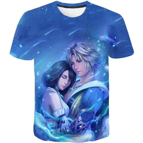 2021 New Fashion Final Fantasy 3D Print T-shirt Summer Cool Men Women Children Short Sleeve Streetwear Tops Unisex Clothes