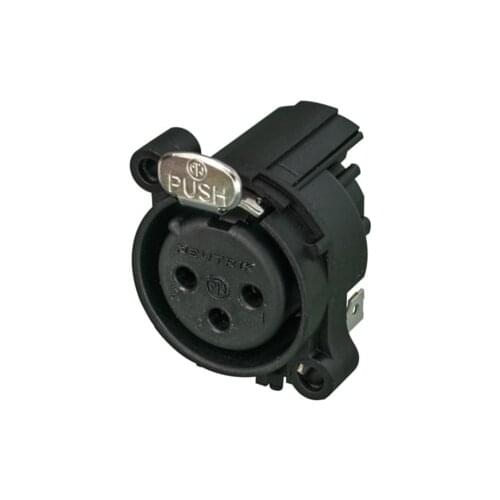 NEUTRIK Cannon base NC3FAAH2 three-pin XLR female Audio connector horizontal PCB mount