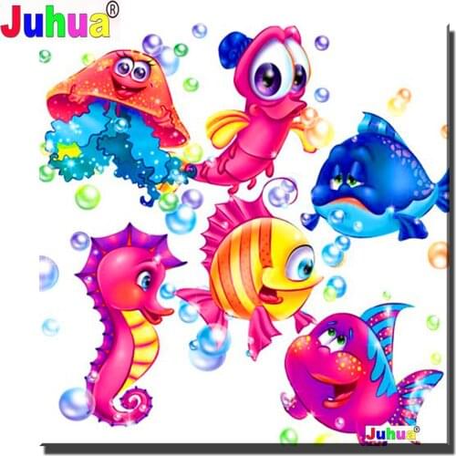 Cartoon Baby Cute Fish diamond Painting cross stitch Full Square Round mosaic embroidery Lovely Gift diamond Picture decoration