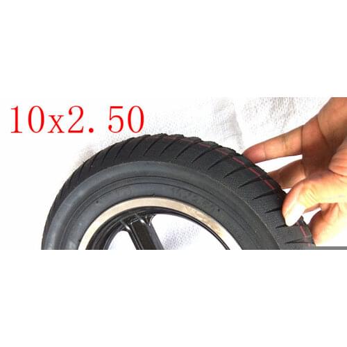 Lightning Delivery 10*2.50 Electric scooter Tire Wheel 10x2.5 tyre inner tube&Aluminum rim hub for Balancing Car and Speedway 3