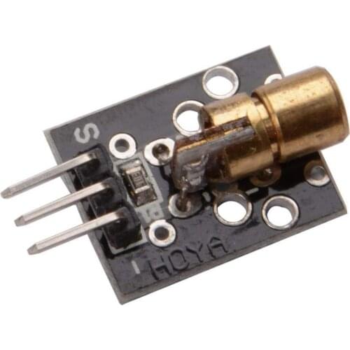 KY-008 650nm 5V Red Laser Sensor 6mm 5mW Transmitter Module Dot Diode Copper Head For Arduino UNO MEGA 2560