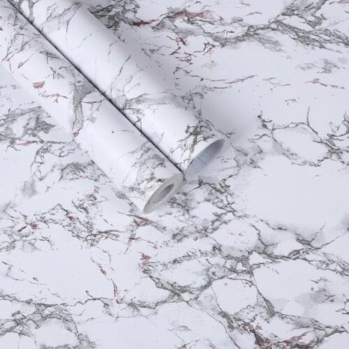 Imitated Marble Waterproof PVC Self-Adhesive Wallpaper Home Living Room Television Background Wall Kitchen Simplicity Wallpaper