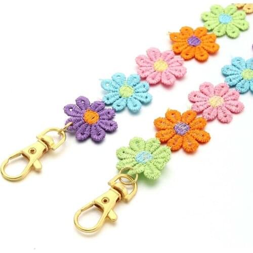 Sweet Candy Colorful Sunflower Chain Face Mask Holder Lanyard with Clips Eyeglass Anti-Lost Strap Decorative Necklace Hanger Cor