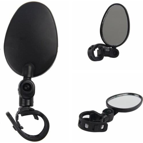 Adjustable Bike Rearview Mirror Universal Handlebar 360 degree Rotate For Outdoor Cycling Riding Durable Large Lens Accessories