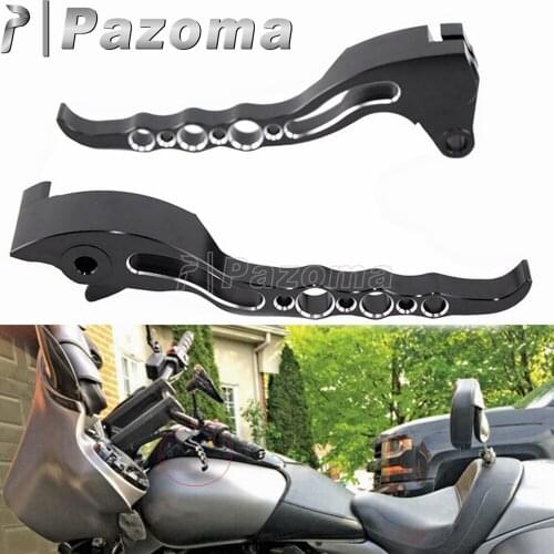 Chrome Black Aluminum Motorcycle Brake Clutch Levers Motorbike Brake Clutch Handlebar Lever For Suzuki Boulevard M109R 2006-2017