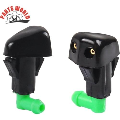 Partsworld 2PCS Front Windshield Washer Nozzles for Honda Accord 84-85/Civic 88-97/Prelude 83-87 Spray Jet Kit