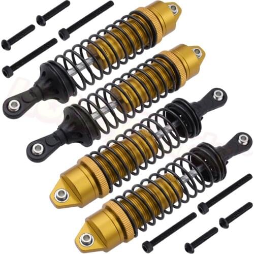 4pcs Metal Aluminum Alloy Shock Absorber Assembled Damper for JLB Racing CHEETAH 1/10 Brushless RC Car Monster Truck Accessories