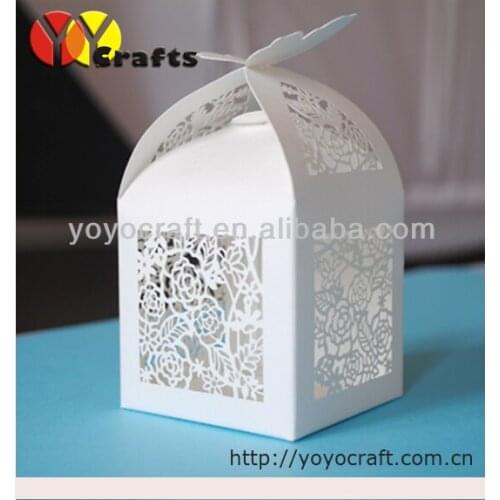 5*5*8.5cm! Free ribbon handmade candy box wedding gifts for guests