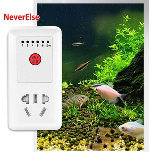 Aquarium Accessories Mechanical Timer 1h/2h/4h/6h Smart Automatic Fish Tank Switch Controller Socket Timing For Aquarium Filter