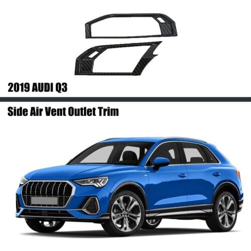 For AUDI Q3 2019 2020 2021 Car Styling Accessories Side Upper Middle Console Air Vent Outlet Cover Trim Left Handle Drive
