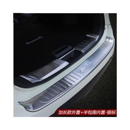 Car Accessories Rogue Steel Rear Bumper Protector Sill Trunk Guard Cover Trim For Nissan X-Trail X Trail T32 2014 2015 2016