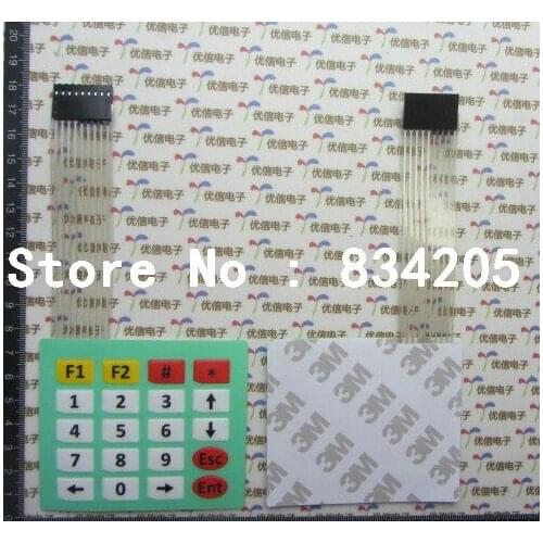 Free shipping 4*5 20key matrix keyboard membrane switch Single-chip extended keyboard