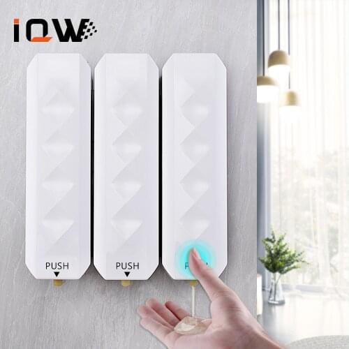 Soap Dispenser Nail Free Wall Mounted Liquid Soap Dispenser Shampoo Dispenser 350ML Soap Bottle Bathroom Accessories