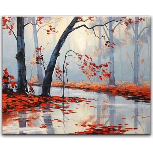 DONGMEI OILPAINTING Hand painted oil painting Home decoration painting high quality Modern art landscape painting WX15042211