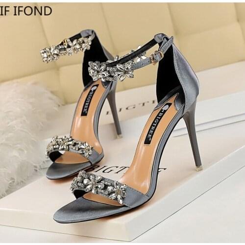 IF IFOND Women Sandals Open Toe Summer High Heels Sexy Fashion Female Shoes Woman Chunky Party Dress Sandalias Mujer