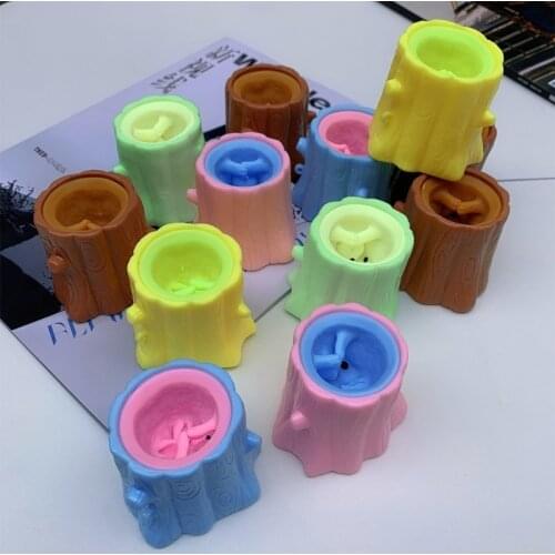 Squeeze Squirrel Cup Pinch Toy Stress Relief Toys Hand Exercise Balls Vent Decompression Toy Decorative Party Supplies