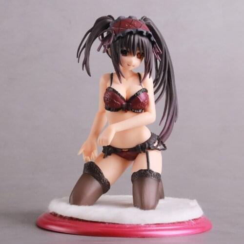 Kawaii DATE A LIVE Japan Anime Action Figure PVC Toys Squatting Nightmare Underwear Sexy Doll Car Room Decor Ornaments Boy Gifts