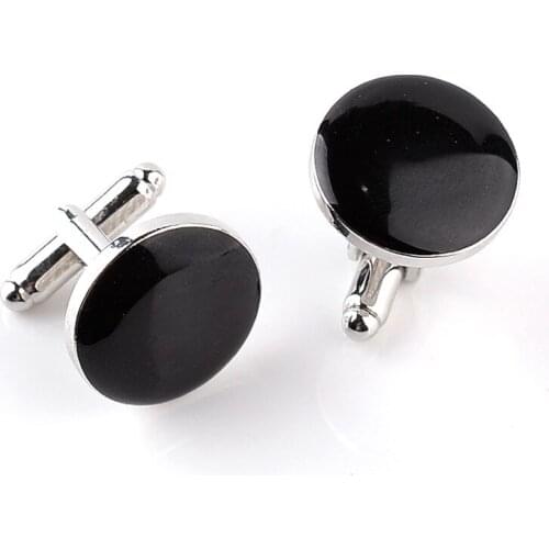 New Cufflinks Round Mens 2 Color Fashion French Cufflinks Cuffs Fashion Apparel Shirt Wedding Business Eevent Accessories