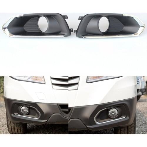 Cafoucs Left Right Front Bumper Fog Light Cover For Suzuki SX4 S-Cross 2013 2014 2015 2016 Car Lamp Hoods Cap