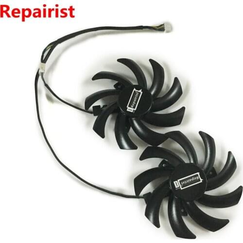 2Pcs/set R9 390X/380 GPU VGA Cooler Graphics cards Fan For HIS R9 390X R9 390 IceQ Video Card Cooling