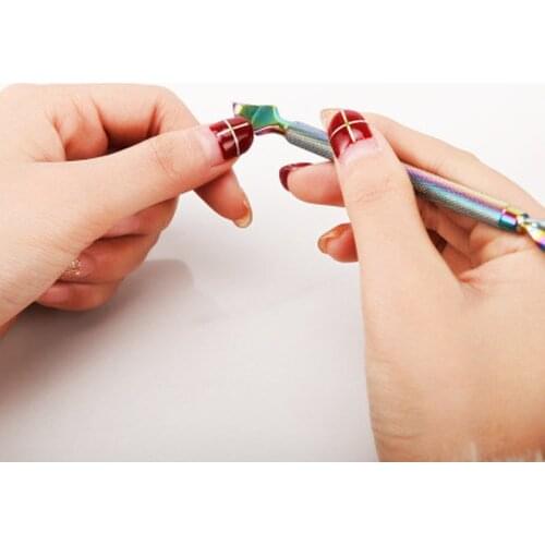1 Pcs Dead Skin Scissors Nail Cuticle Pusher Tweezer Rainbow Cutter Nipper Clipper Dead Skin Remover Manicure Nail Art Tools