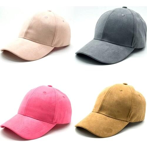 Fashion Solid Suede Cap Casual Baseball Cap Autumn Winte Hat New Gorras Wearzone Trucker cap Casquette Bone cap Men&Women