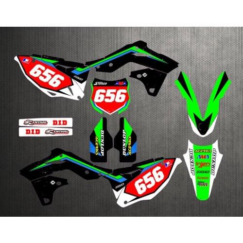 Motorcycle 3M Decals Stickers Backgrounds Graphics kits For Kawasaki KXF250 KX250F 2013 2014 2015 2016 250KXF KXF 250 KX 250F