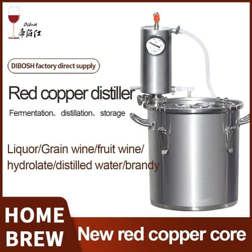 New Red copper Moonshine Still Homebrew 12L/20L/33L Home Brewing Vodka brandy Whisky Distillery Alcohol Kit
