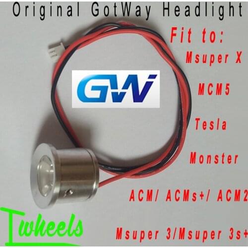 Original GotWay Front lamp fit to Msuper X Msuper 3 MCM5 ACM2 Tesla Monster unicycle Accessories Headlight