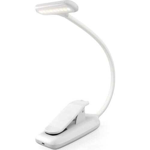Rechargeable LED USB Book Light Reading Light Flexible Book Lamp 3 Lighting Mode Dimmer Clip Table Desk Lamp For Notebook Laptop
