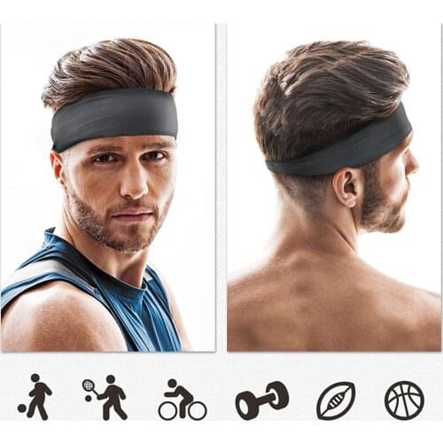 Unisex Solid Headband Sports Anti-sweat Band Breathable Comfortable Sports Leggings Headband Suitable Sweatband #W5