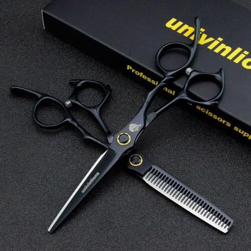 6" Bearing Screw Razor Professional Barber Hair Scissors 440C Hairdressing Scissors Cut Hair Shears Japanese Hair Clipper Manual