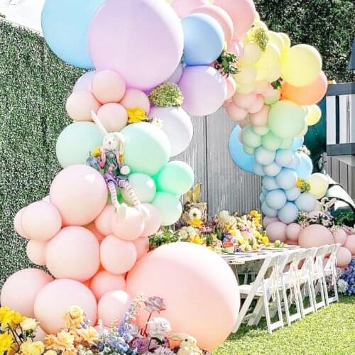 100Pcs Pastel Balloons Set 12inch Latex Balloon Globos Wedding Party Decor Macaron Balloons Baby Shower Girl Boy Birthday Decor