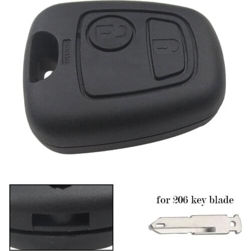 OkeyTech Replacement Auto key Shell Without Blade For Peugeot 307 107 207 407 Remote Car Key Fob Case Replacement Shell Cover