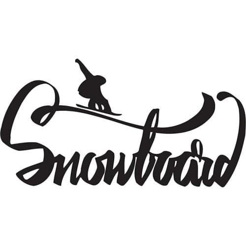 Snowboarding Wall Decal Snow Wall Art Stickers Art Wall Stickers Sports Wall Decor Vinyl Removable FM-171